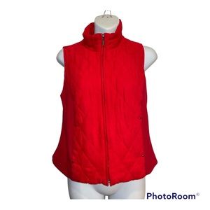 Relativity Vest in Red.  Size Small petite. Perfect to keep u warm and cozy